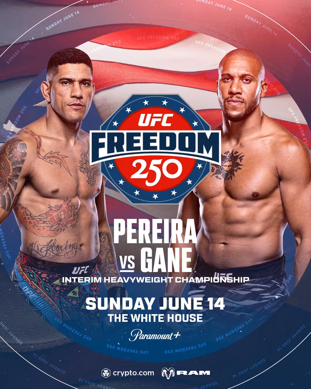 Interim Heavyweight Championship co main event between Alex Pereira and Ciryl Gane