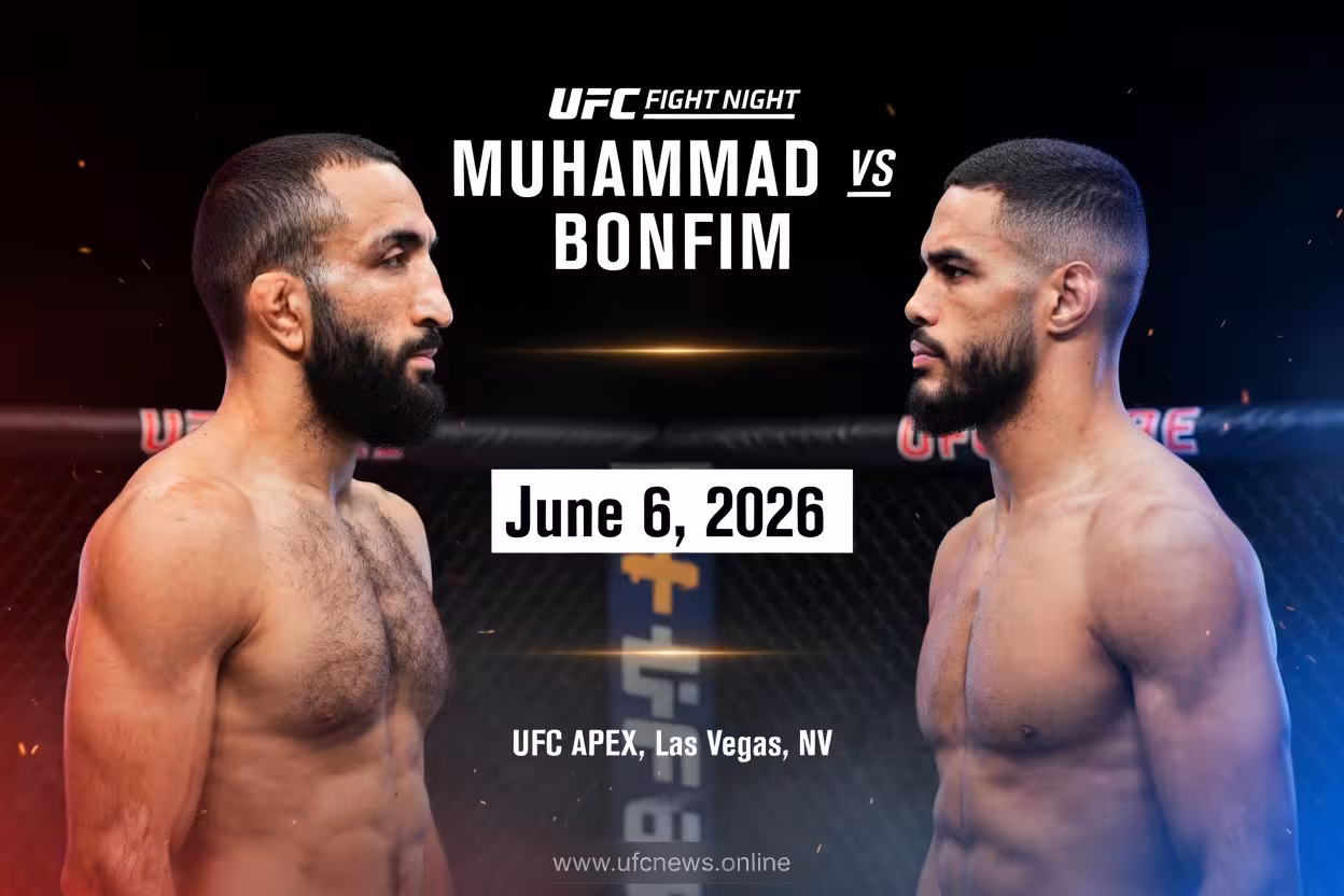 UFC Fight Night: Muhammad vs Bonfim – Full Fight Card, Stats, Preview & Analysis